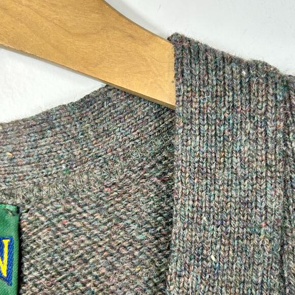 Vintage Jantzen Mens L Sweater Vest Wool Grandpa Scholarly Academic - Picture 5 of 6